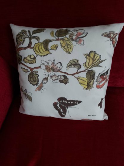 Butterflies and Moths on Crabapple Cushion