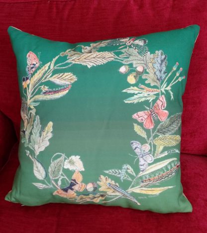 Wreath Cushion - Green