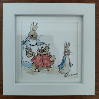Pen/Ink/Watercolour Painting of Peter Rabbit (3)