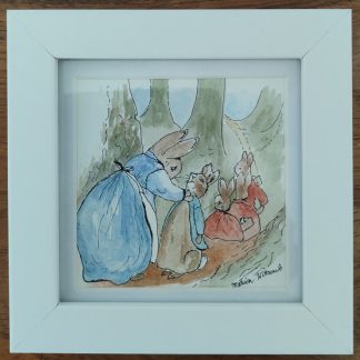 Pen/Ink/Watercolour Painting of Peter Rabbit (1)